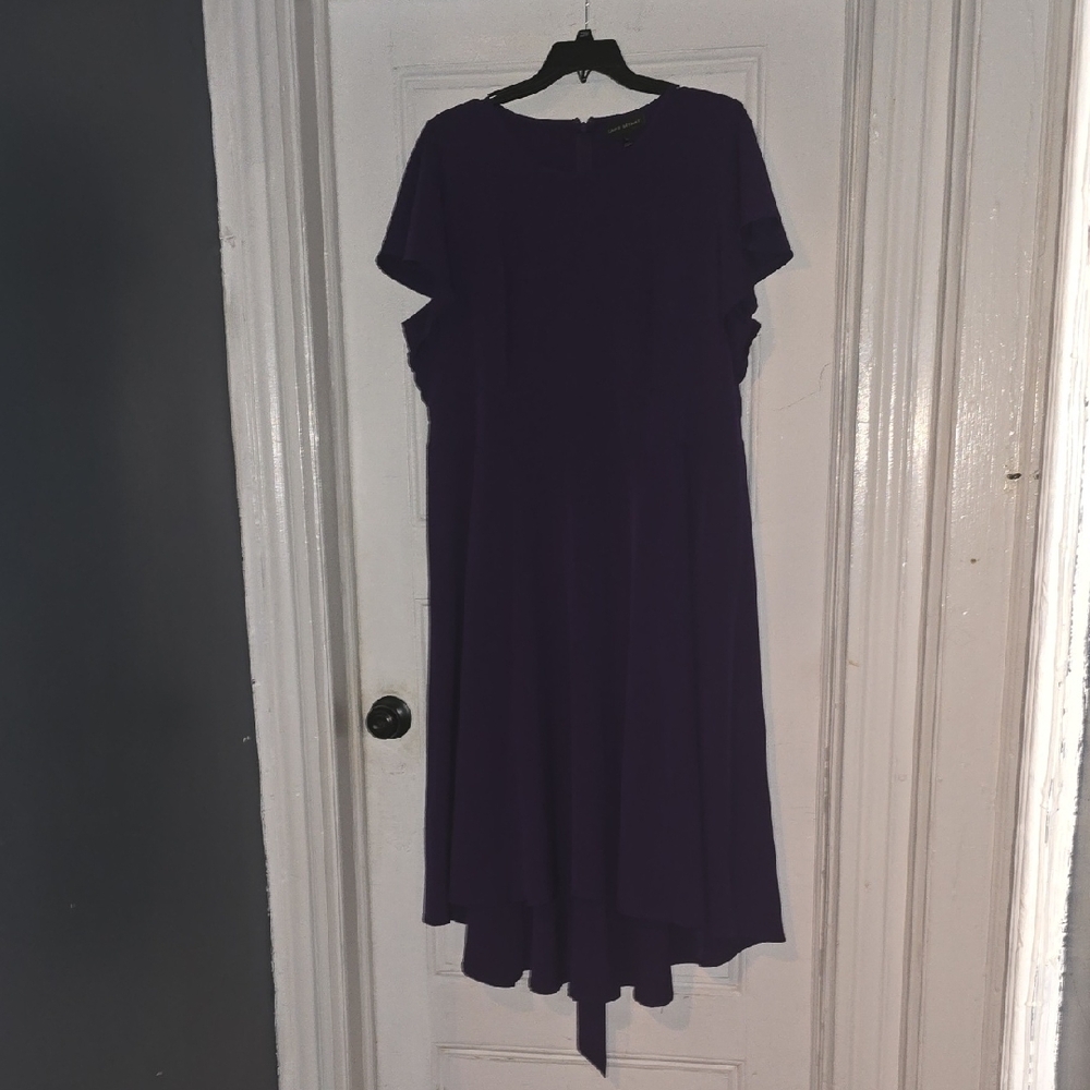 Lane Bryant Deep Purple High-Low Midi Dress